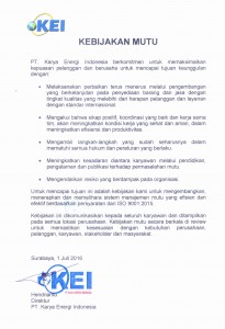 Kebijakan Mutu KEI_2016